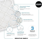 Simply 16x20x1 Air Filter, MERV 8, 6 Pack, For Home AC Furnace & HVAC (Actual Size: 15.75"x19.75"x0.75") DUST, Pet, & Allergy Control