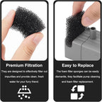30pcs Pet Fountain Replacement Filter, Cat Drink Water Filter Replace Foam Filter Pet Fountain Foam Filter Compatible with PETKIT Eversweet 3 Pro