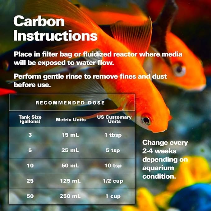 Kolar Labs Crystal Cal Activated Carbon – Large Jar, Activated Charcoal for Aquariums and Fish Tanks