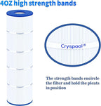 Cryspool® 07072 Filter Compatible with CX880XRE, SwimClear C4030, C4025, C4020, PA106-PAK4, C-7488, FC-1226, 4×106 Sq. Ft Pool Filter Cartridge, 4 Pack