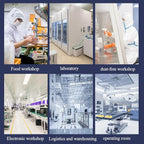 HEPA H14 Filtration Laminar Flow Hood（Include HEPA Filter）,FFU,Updated Fan Filter Unit, Laminar Air Flow Hood (22.6”x22.6”110V), 100/ISO Class 5 Cleanliness, for laboratories/clean rooms/Mushroom Room