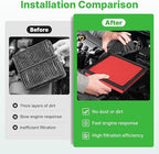 Engine+Cabin Air Filters Fit for Avalon 19-22, Camry 18-22, Highlander 20-26, RAV4 19-25, ES350 19-25 (Not Fit Hybrid) Engine Air Filter Replace Cabin Air Filter Accessories# CA12377 CF12157