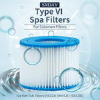Type vi spa Filter and hot tub Filter Replacement Cartridge for Coleman hot tub Filters, for Inflatable hot tub Filter (4 Pack)