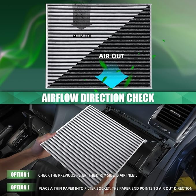 FL3Z19N619A (CF12150) Premium Cabin Air Filter With Activated Carbon Compatible with Ford F-150 F-250 F-350 F-450 F-550 SUPER DUTY 2015-2024