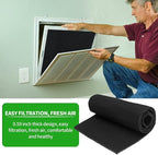 Activated Carbon Filter Carbon Air Pre Charcoal Hepa AC Vent Carbon Fabric Air Sheet for Air Purifiers (50 x 16 x 0.2)