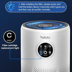 Tailulu D10 Replacement Filter, Air Purifier Filter for Tailulu D10 Air Purifier, 3-in-1 H13 Grade True Replacement Filte 1 Pack with Extra 6 Pieces Aroma Pads