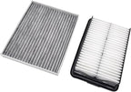 OPBU200-10881 Cabin and Engine Air Filter for Hyundai Elantra 2017-2020,Elantra GT 2018-2020 and for Kia Forte 2020-2024,Forte5 2020-2024.Replacement for CF12058,97133-F2000, CA12057,28113-F2000.