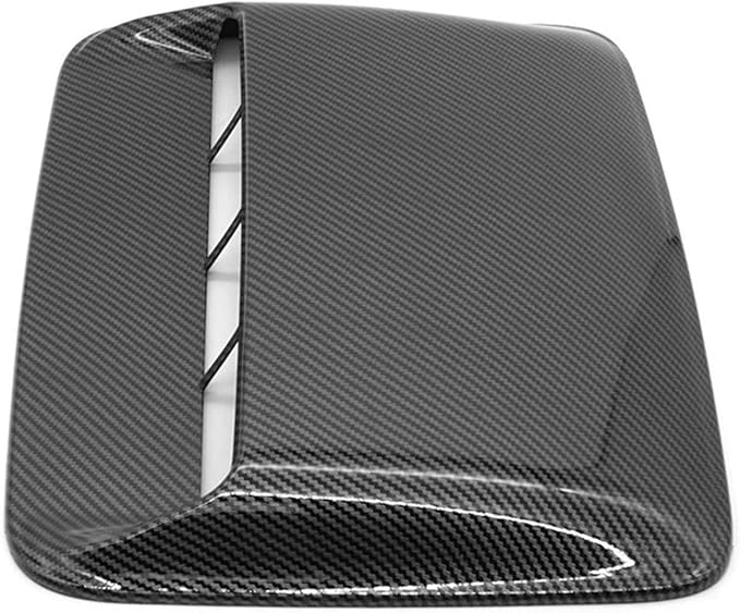 Car Universal Hood Vent Air Outlet Cover Compatible For Infiniti Compatible For Mazda And Tesla Hood Scoop Air Flow Intake Vent Cover(Carbon look)