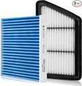 Cabin & Engine Air Filter Fit for Honda CRV CR-V CR V 2018-2019 2.4L Activated Carbon Cabin Filter Replace#CF11182, 80292TF0G01, CA12259, 17220-5PH-A00 Car Accessories