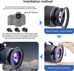 58mm Lens to 82mm Camera Filters Ring Compatible All 58mm Camera Lenses to 82mm UV CPL ND Filter Accessory and 82mm Lens Hood(58-82mm)