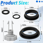 Sand Filter Pump O-Ring Replacement Kit (12-Piece) - Compatible with Intex/Krystal Clear Models 26641EG, 28645EG & Part 25013 Air Release Valve - Pool Filter Gasket Seals Set