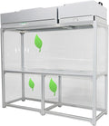 Air Flow Clean Bench Vertical Laminar Flow Hood Dust Free Room Workshop Particulate Filter with Aluminum Blade Fan 70x23x57in Working Area for Cleanliness Dust Free Work Console Desktop 110V