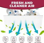 NORTHWEST ENTERPRISES Vent Filters, 24 Floor Vent Register Filters - 4"x10", 90 Day Filtration.
