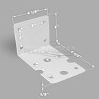 Housing Bracket for Whole House Big Blue 10-inch and 20-inch Filter Housings by Ronaqua WELL-MATCHED with 150061, FM-25W, BB-HB, AP-MB801 (Pack of 8)