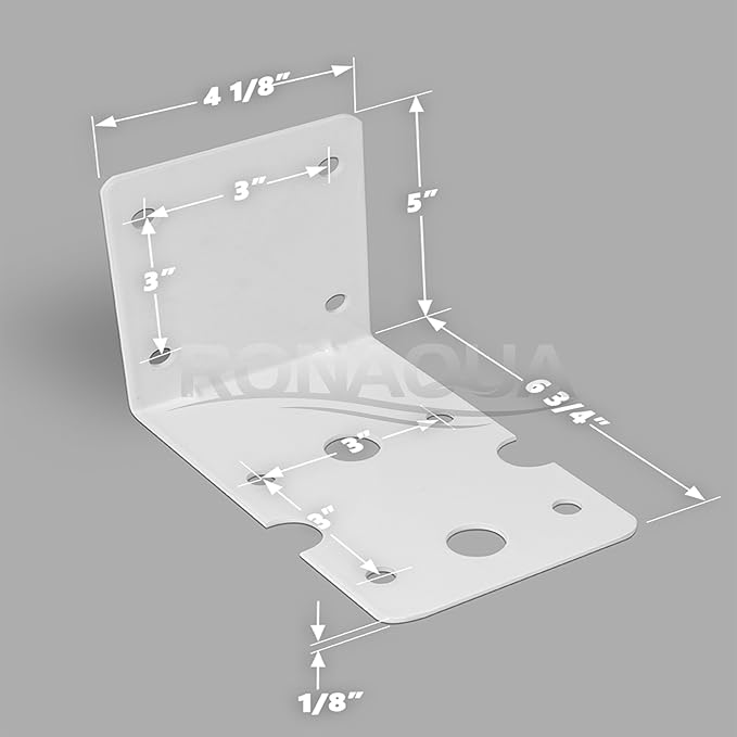 Housing Bracket for Whole House Big Blue 10-inch and 20-inch Filter Housings by Ronaqua WELL-MATCHED with 150061, FM-25W, BB-HB, AP-MB801 (Pack of 3)
