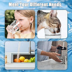 Vortopt Faucet Filter,NSF Certified,400 Gallon High Efficiency Water Purification System,Fast 99% Chlorine,Odor Removal with 1 Water Filter（T1-Black）