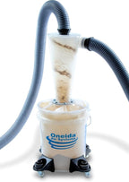 Oneida Air Systems Dust Collector & Cyclone Separator Kit w/ Clear Bucket, 2.5 Deluxe 5-Gal - Portable Cyclone Machine for Wet and Dry Shop Vacuums