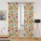 2 Panel Kitchen Cafe Curtains, Desert Camels Sunlight Filtering Nature Air Through, Home Decor Window Covering Tier Curtains for Living Room 80W x 84L inch Vintage Sand Animals Aloe Vera Leaves Beige