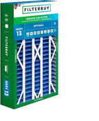Filterbuy 16x28x6 Air Filter MERV 13 Optimal Smoke & Allergy Defense (1-Pack), Pleated HVAC AC Furnace Filters for AprilAire Space-Gard 401, 2400, & Lennox (Actual Size: 15.50 x 26.88 x 6.00)