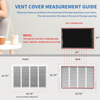 24x20 Return Air Grille [Duct Opening Size],Return Air Vent Cover for Wall Or Ceiling,Steel Return Air Filter Grilles Removable Face/Door for 1 Inch Filters (24"W x 20"H [Duct Opening])