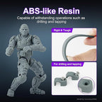 RESIONE ABS-Like 3D Printer Resin: Tough74 V2 3D Printing Resin with No Precipitation & Stable Printing - Wear-Resistant, Scratch-Resistant, Wide Compatibility with LCD/DLP 3D Printers
