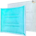 AUC Paint Booth Tacky Intake Filter Pad Series 55, 20" x 48" (8/case) Spray Booth Intake Filter with Internal Wire Support Frame
