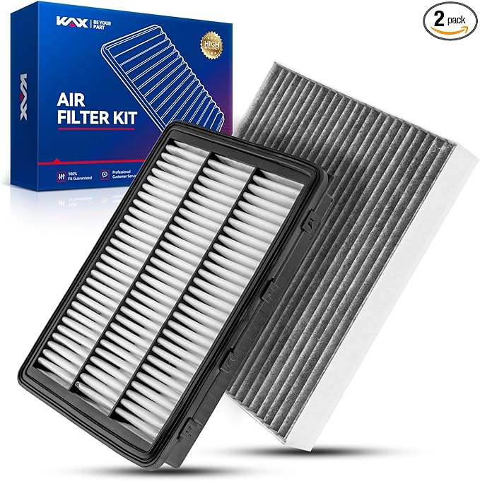 KAX Engine & Cabin Air Filter Kit for Hyundai Tucson 2016-2021 2.0L/1.6T, Kia Sportage 2017-2022, Replace# CF12160 CA12065