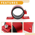 1pcs 58mm Universal Fuel Filter Mounting Bracket - Car Fuel Pump Clamp Holder - Aluminum Alloy Red