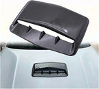 Universal Car Hood Scoop Air Flow Intake Decorative Turbo Bonnet Vent Cover Compatible For Audi And BMW Compatible For VW And Civic(Carbon look)