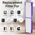 FLT5250PT Replacement Filter C Pet Compatible with G-Guardian Air Purifier AC5250PT, AC5000E, AC5300B, AC5350W, AC5350B, CDAP5500, 4 True HEPA Filter with 6 Carbon Pre-Filter