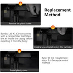 3D Printer Activated Carbon Air Filter Cartridge for Bambu Lab X1C/P1P/P1S/X1/X1E, Air Purifier Filter Replacement, Easy to Install 3D Printer Accessories Ultra-Absorption for 3D Printing Filament