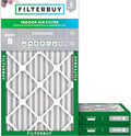 Filterbuy 14x25x2 Air Filter MERV 8 Essential Dust & Allergy Defense (3-Pack), Electrostatic Pleated HVAC AC Furnace Filters Replacement, Made in USA (Actual Size: 13.50 x 24.50 x 1.75)