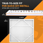 Tiger Tough 21x19x2 Air Filter MERV 8 MPR 600-800, High-Performance Pleated HVAC AC Furnace Filter Replacement for Home, 3-Pack