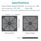 Wathai 2 Pack 120mm PC Fan Dust Filter Cover Computer Mess