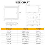 Steel Electrical Box, 24"x24"x8" Steel Enclosure, IP67 Waterproof & Rust-Resistant, Outdoor/Indoor Electrical Junction Box with Mounting Plate for Wall/Pole Mount