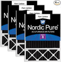 Nordic Pure 20x25x5 (Actual Size: 19 7/8 x 24 7/8 x 4 3/8) Honeywell/Lennox Replacement Odor Reduction Merv 8 Filter 4 PK