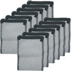 12 Pcs Reusable Zipper Filter Media Bags for Aquarium Fish Tank - Mesh Bags for Activated Carbon, Ceramic Rings, Bio Balls, Biological Filtration