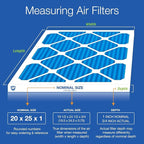 Nordic Pure 20x25x1 (Actual Size: 19 1/2 x 24 1/2 x 3/4) Pleated MERV 7 Air Filters 6 Pack
