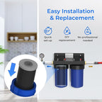 Waterdrop Whole House CTO Carbon Sediment Water Filter Cartridge Replacement for GE® FXHTC, GXWH40L, W10-PR, Culligan® RFC-BBSA,10"X4.5", 5 Micron, 1Pack