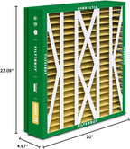 Filterbuy 21x23.5x5 Air Filter MERV 11 Superior Pet & Allergy Defense (2-Pack), Pleated HVAC AC Furnace Filters for Trane Perfect Fit & American Standard (Actual Size: 20.00 x 23.09 x 4.97)