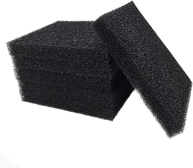 Aquarium Bio Fitler Media Sponge, 6.28 x 5.5 x 0.78 inch Foam Filter Pad Compatible to ML350 (10)
