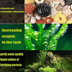 Hamiledyi 2 Pcs Aquarium Filter Media 12 in 1 Bio Balls Ceramic Rings Fish Tank Pond Biofilter Filter Media 1000 Grams with Mesh Bag