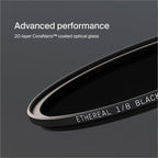 Urth 55mm Magnetic Ethereal Black Mist ⅛ Diffusion Lens Filter (Plus+) - Cinematic Effect, 20-Layer Nano-Coated Light Dispersing Particles