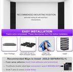 TroyStudio Bass Traps - 12 Pcs 4 X 4 X 12 Inches Dense Thick Studio Bass Foam Corner, Acoustic Treatment Panel Absorbing Echo Reverb, Low Frequency Sound Absorber for Music Room Home Recording Studio
