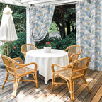 Hot Air Balloons Outdoor Curtains for Patio Fantasy Spaceship Cartoon Vintage Waterproof Outside Curtains with Grommet Top Weatherproof Curtain for Cabana Pergola Gazebo, 1 Panel, 54" W x 108" L