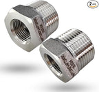 3/4" Male to 3/8" Female NPT Hex Bushing Reducer, 304 Stainless Steel NPT Reducing Adapter Pipe Fitting for Reducing Female Pipe