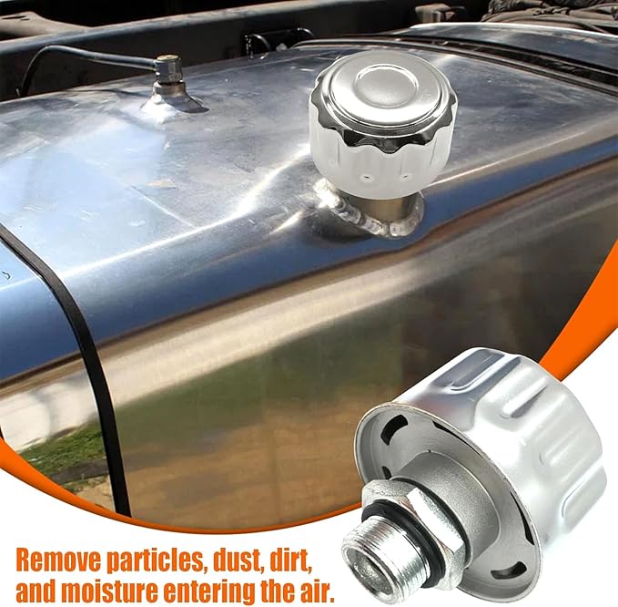 1" NPT Breather Cap with 40 Micron Filtration | Heavy-Duty Carbon Steel & Aluminum Alloy Vent Cap | Universal Fit for Hydraulic Tanks,Gearboxes,Coolant Reservoirs | Easy Install & Low Maintenance