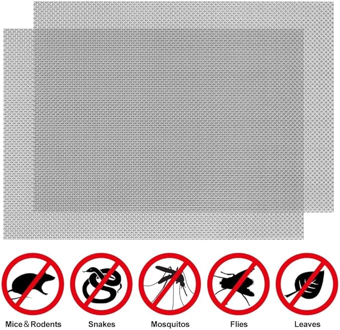 304 Stainless Steel Woven Wire Mesh,304 Stainless Steel Woven Wire Mesh,14 Mesh Rodent Control Cage Net Garden Insect Screen Corrosion-Resistant Filter - 1.54mm Hole