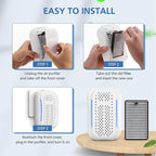 For DSTx HEPA + Carbon Filters Replacement Compatible with Clarifion DSTx Mini Personal Portable Air Purifiers for Home, Bedroom and Pets, Works for Dust, Smoke,Odors and Airborne Particles, 4 Pack