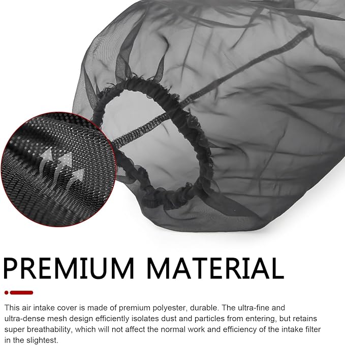 Car Cold Air Intake Filter Dustproof Cover, Universal Cone Protective Cover for High Air Intake Filters (Big)